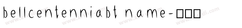 bellcentenniabt name字体转换